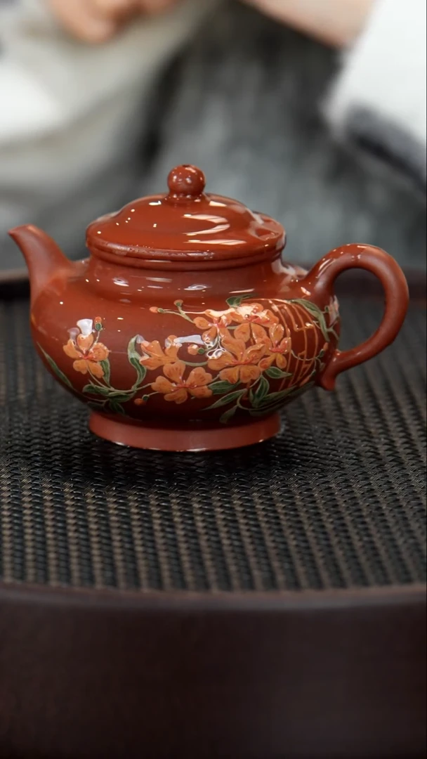 【闪购商品】紫砂茶壶23-3 底槽清秋水繁花XYCL