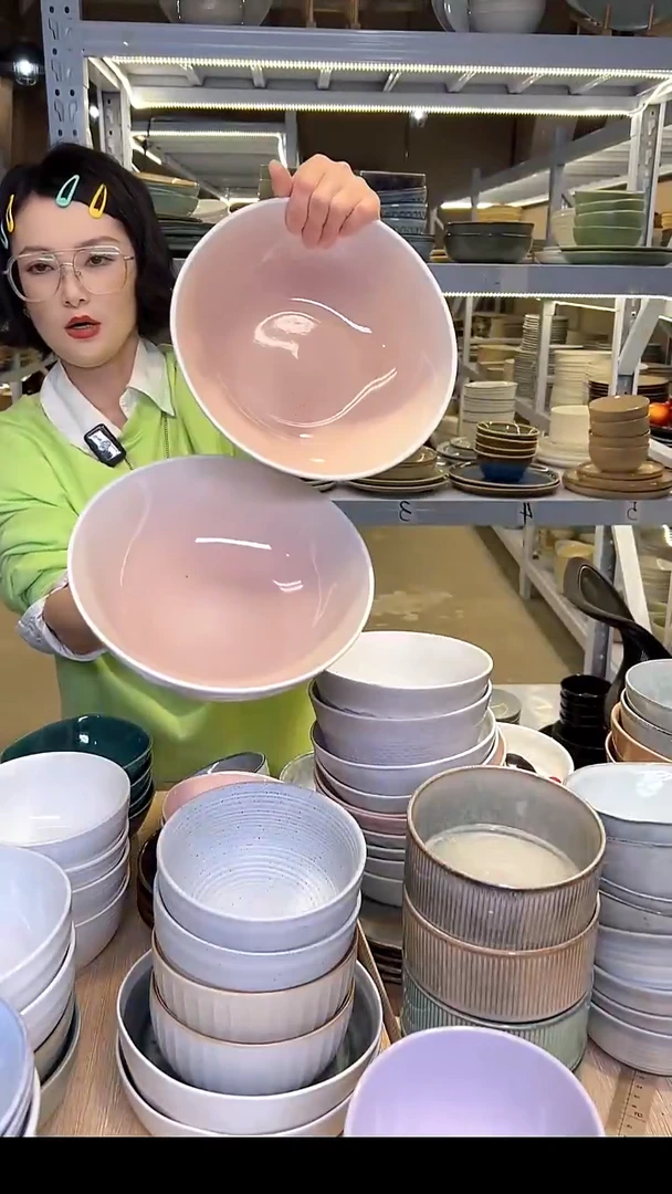 瓷70 外贸尾货高温釉下彩陶瓷餐具默认微瑕