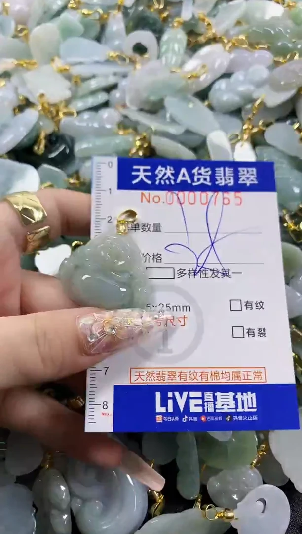 颈饰未镶嵌翡翠天然A货翡翠
