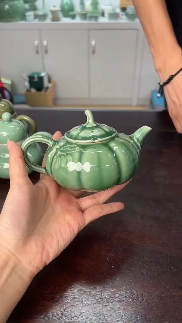 龙泉云间青瓷小米茶器