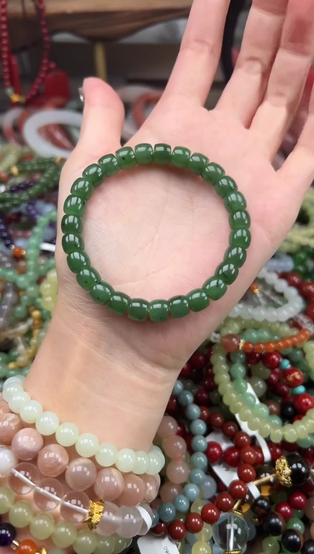 手串未镶嵌和田玉直切  拍一发一