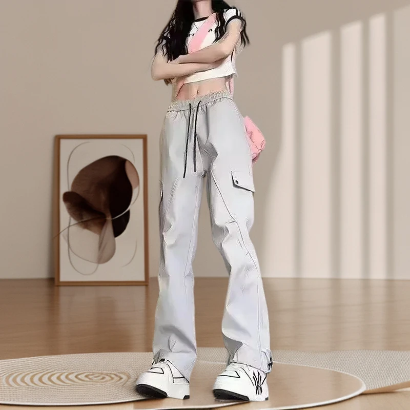 春秋情侣三防软壳灰色冲锋裤防水美式速干工装裤子户外徒步登山裤