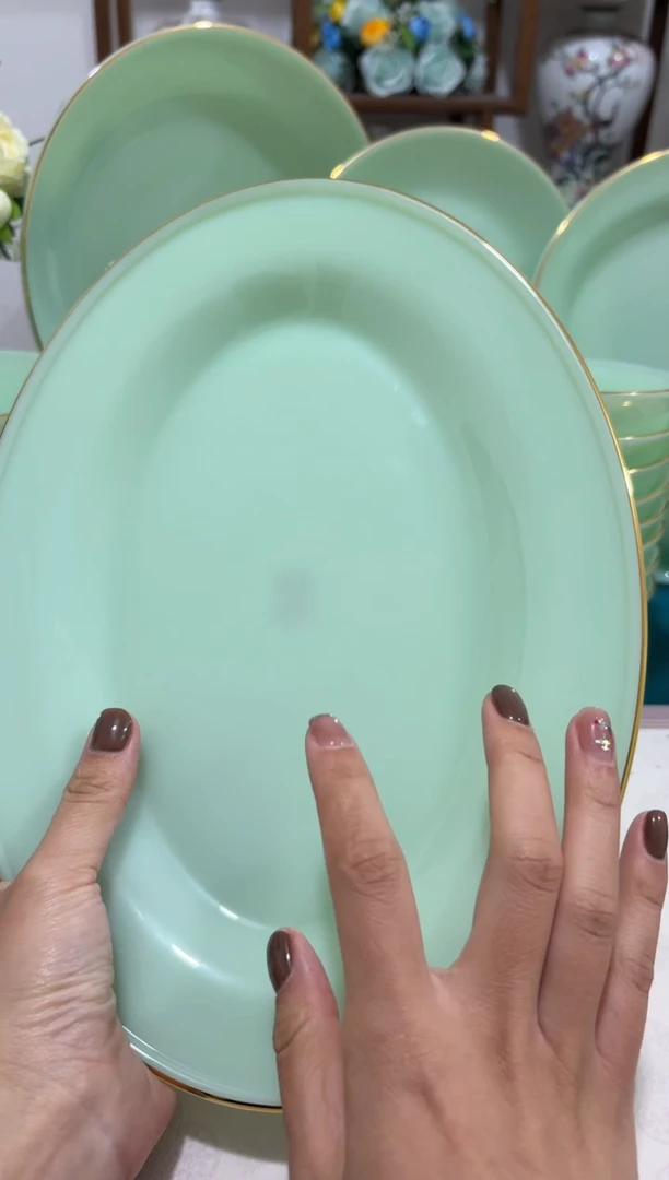 1 2英寸玉瓷鱼盘1个【贝美】