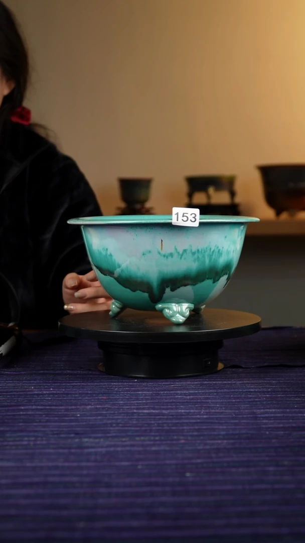 其他万**遥153微瑕窑变花盆