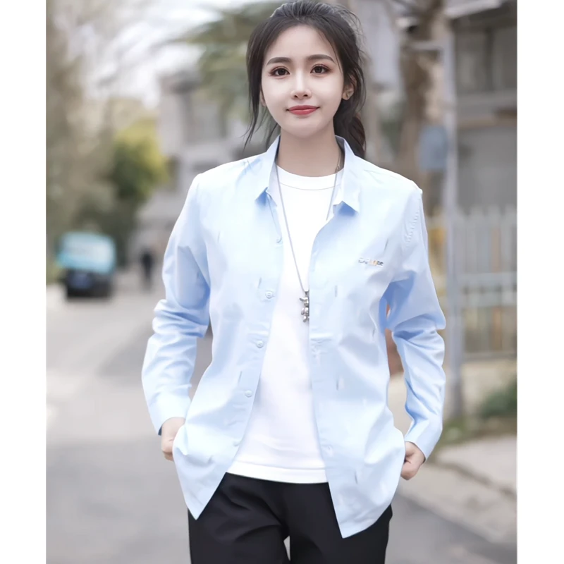 2025春秋新款长袖衬衫男士潮流百搭衬衣韩版修身商务休闲寸衣男装