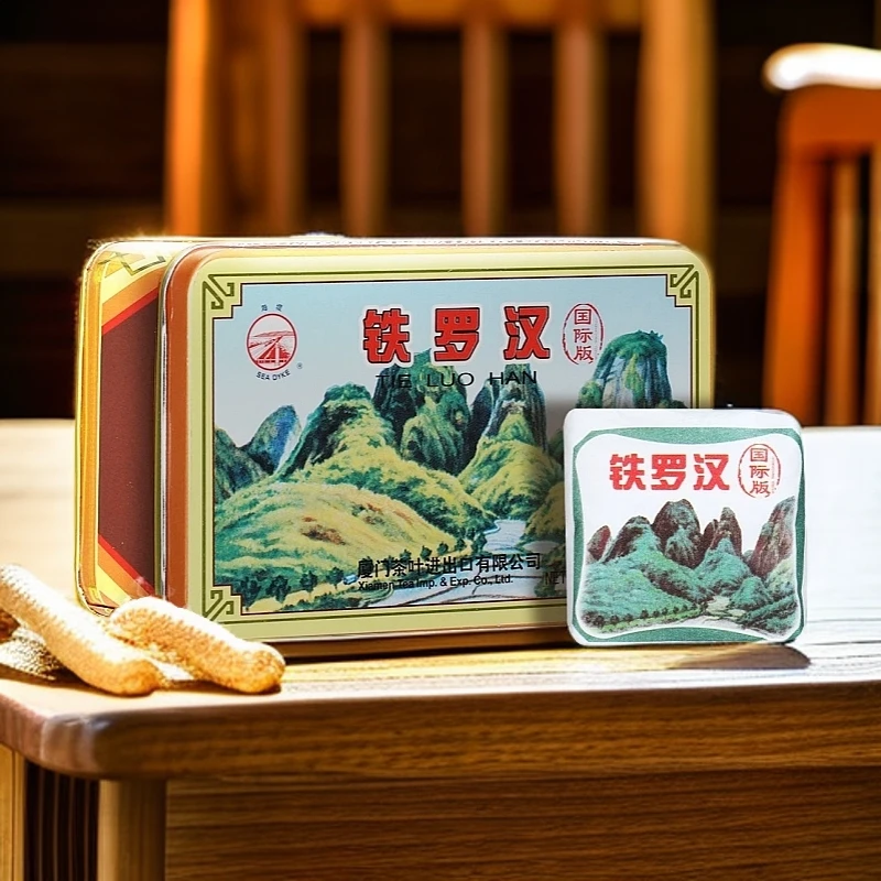 海堤铁罗汉国际版乌龙茶八年陈茶足火岩茶60克/盒武夷岩茶