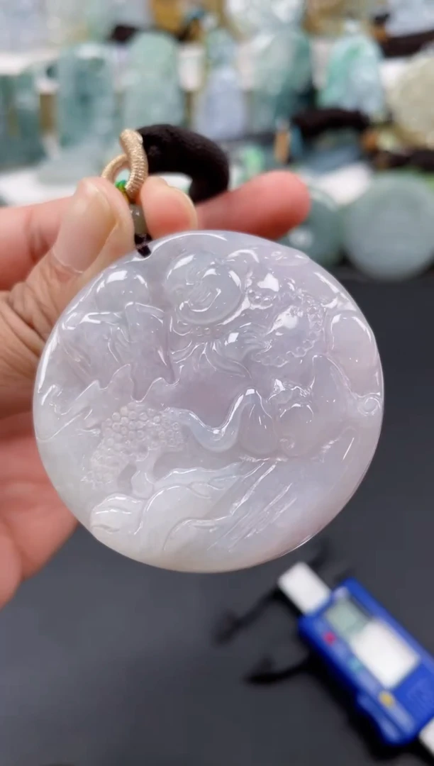 翡翠未镶嵌颈饰天然翡翠吊坠148