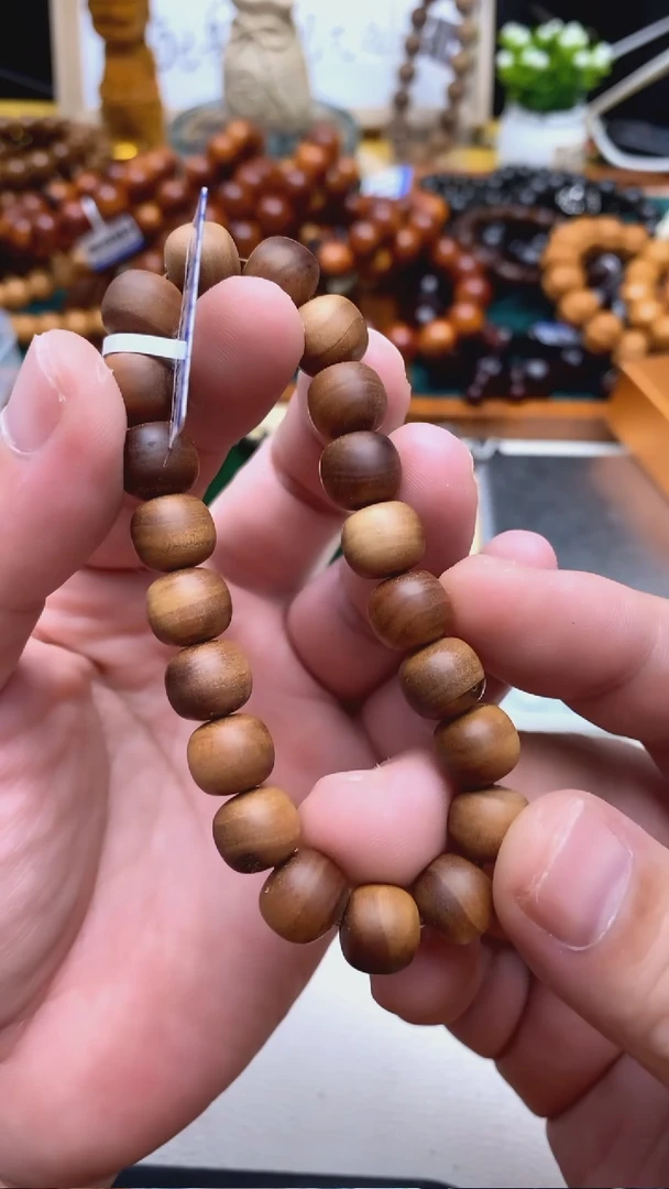 檀香木手串/手链老山檀香1.0瑕疵