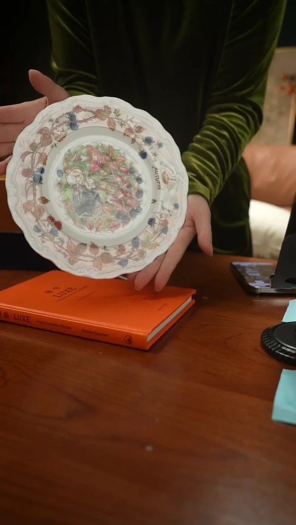 高端礼品（RD家）老鼠搬家系列21cm餐盘秋天款-TY