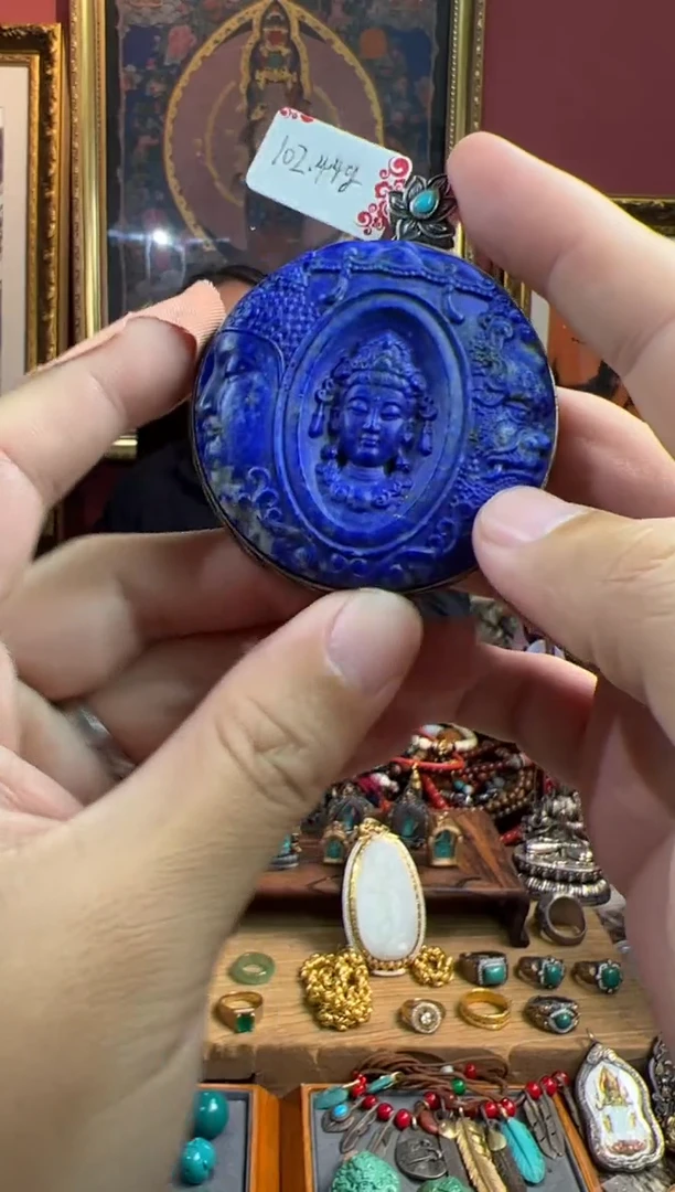 银S925镶嵌青金石。29号 青金石吊坠套装ylp