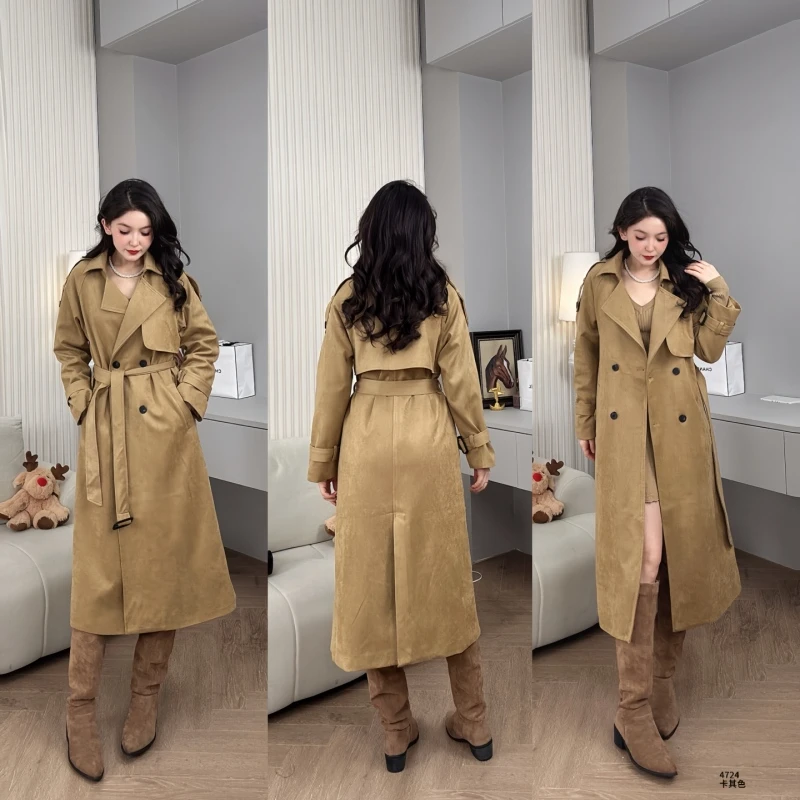 Saeda品牌女装韩版时尚潮流风衣YF4724