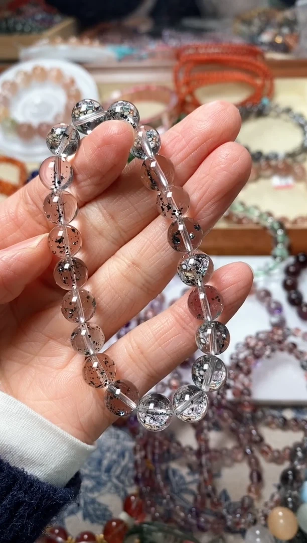 未镶嵌手链水晶赤铁矿包裹体9.3