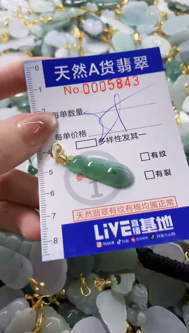 颈饰未镶嵌翡翠天然A货翡翠