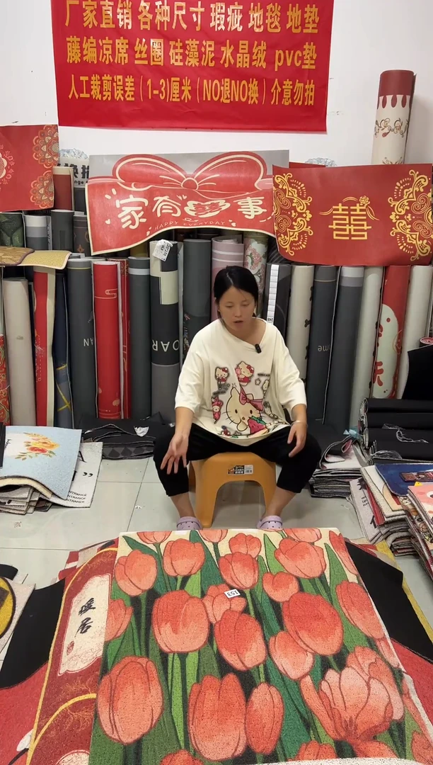 不退不换瑕疵丝圈地毯80*120cm153