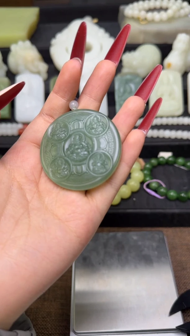 吊坠(不含链)未镶嵌和田玉吊坠