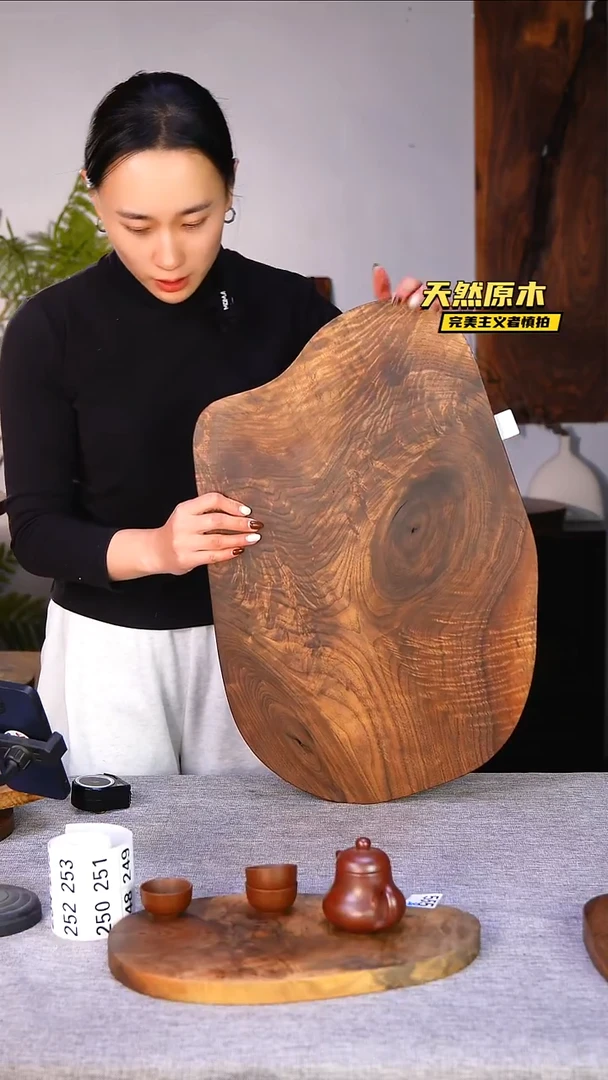木北美黑胡桃原木.干裂疤结不属于商品质量问题完美主义者慎拍