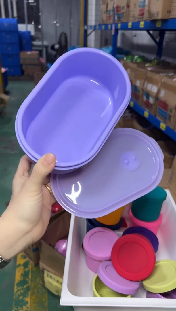 硅胶紫色-椭圆排气盒900ML