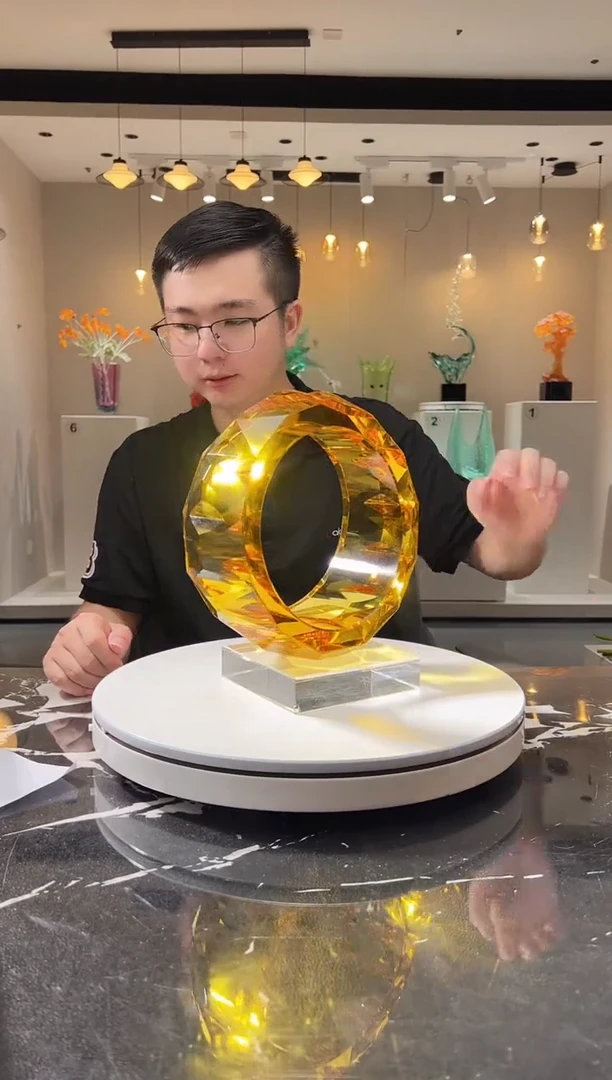 摆件巴比特美学 光影之环闭口金色