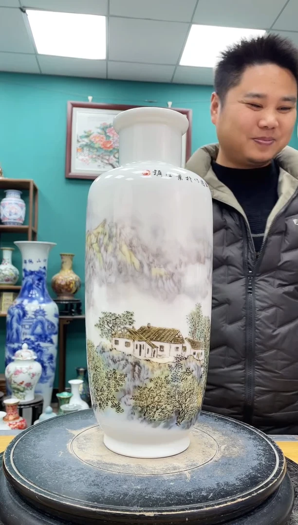 摆件302山水陶瓷摆件