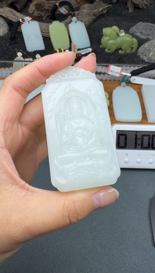 颈饰未镶嵌和田玉安*3