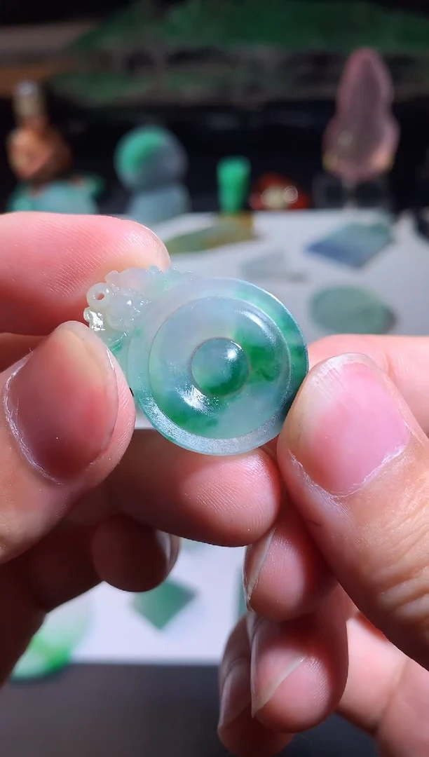 未镶嵌定制翡翠仿古扣