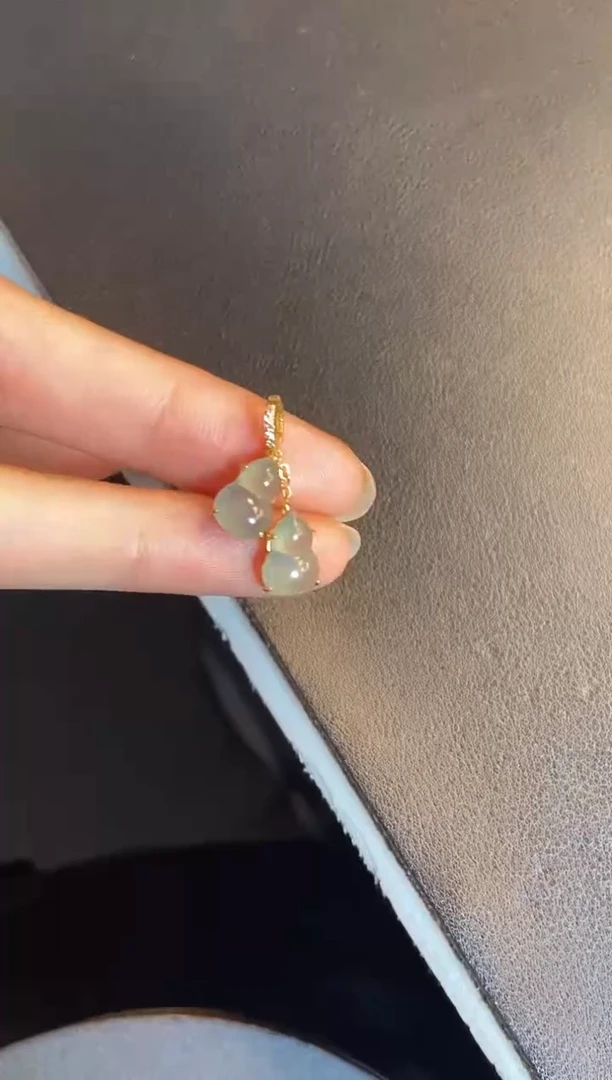 吊坠(不含链)银S925镶嵌翡翠1