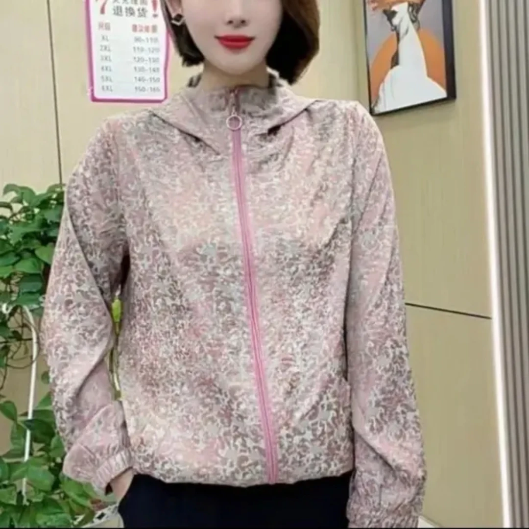 短百搭印花衣免烫透气时尚女夏季上衣薄款女士宽松外套