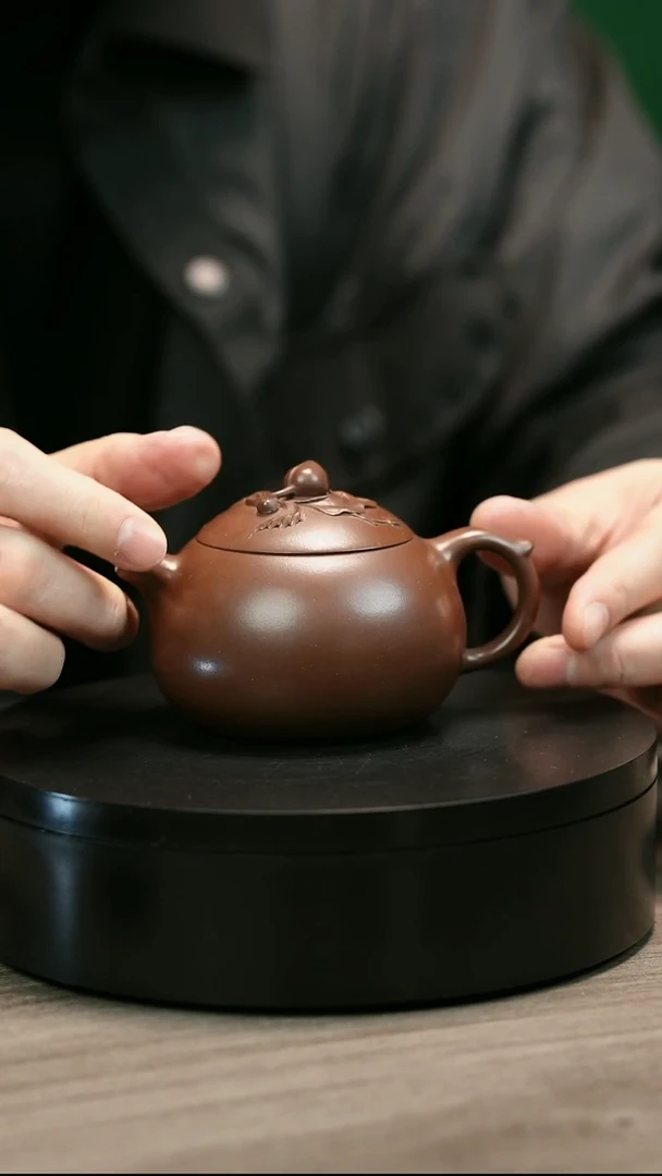 茶壶紫砂茶*H2312赵信军底槽青寿桃西施