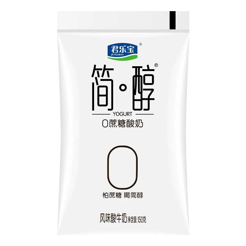 君乐宝0添加蔗糖简醇风味酸牛奶150g/袋