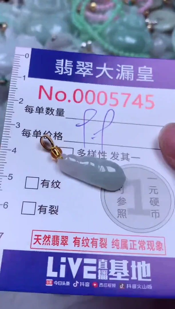 吊坠(不含链)未镶嵌翡翠5745