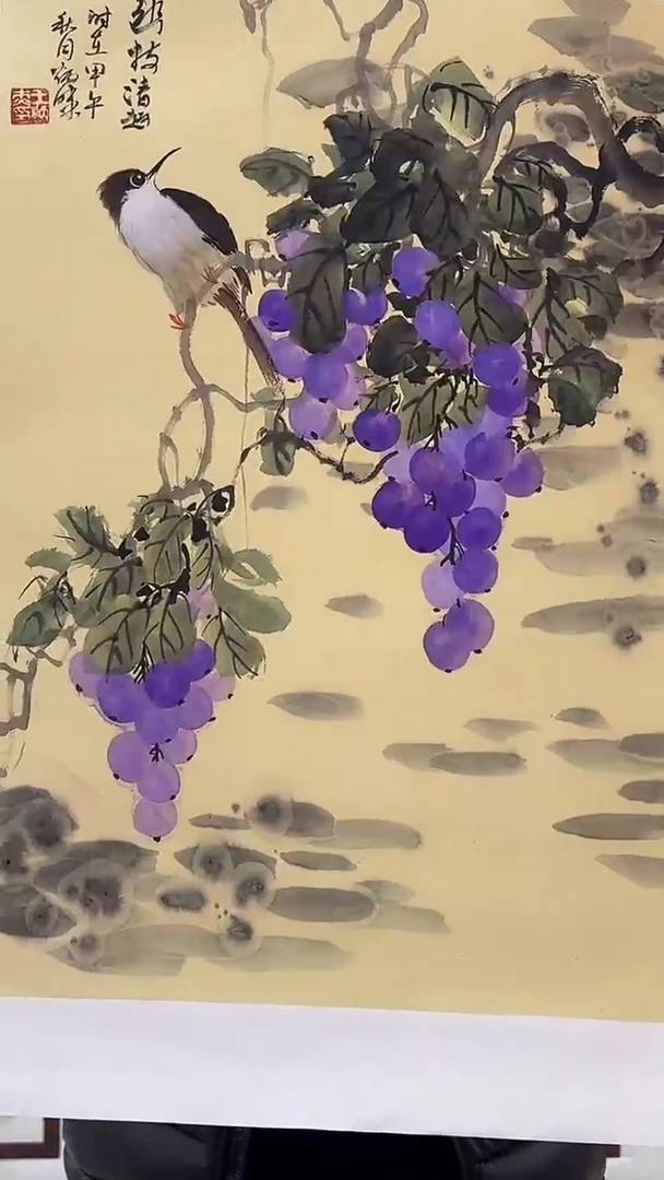 国画王炳杰手绘绘画作品25-4