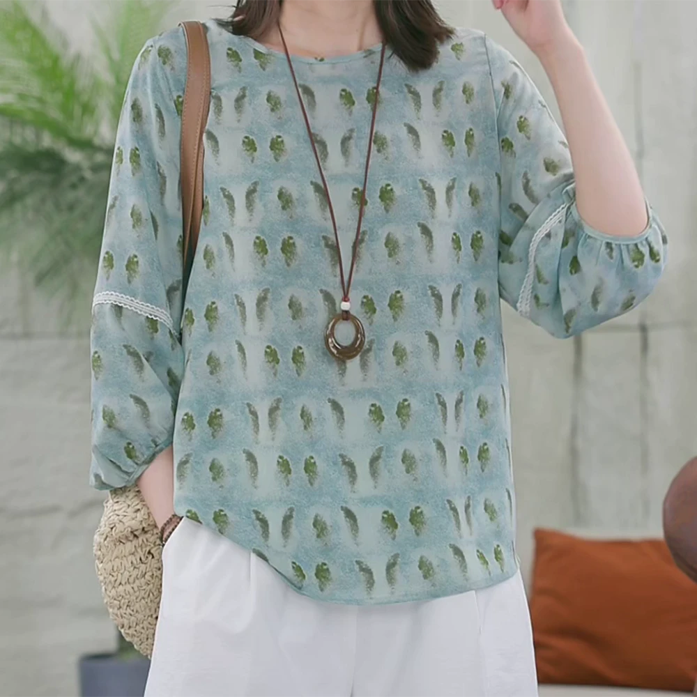 知性风小衫女夏季薄款2025新款洋气女装漂亮小衫C5482