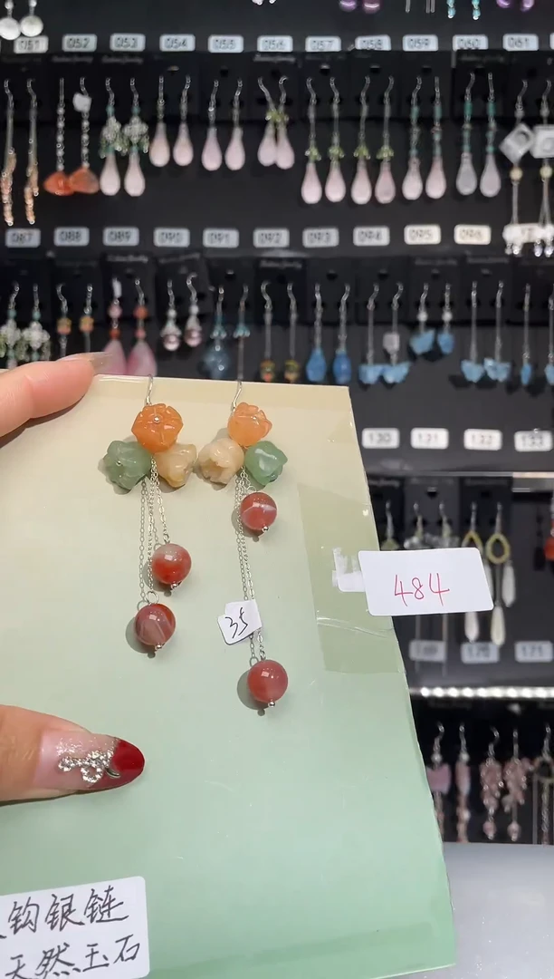 【闪购商品】紫晶耳饰银S925镶嵌喜欢拍