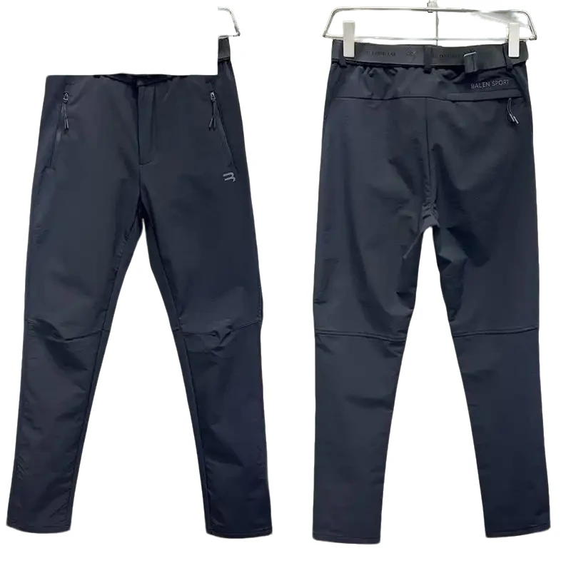 秋季休闲裤男款潮牌户外防风防水软壳冲锋裤男士高级感裤子长裤男