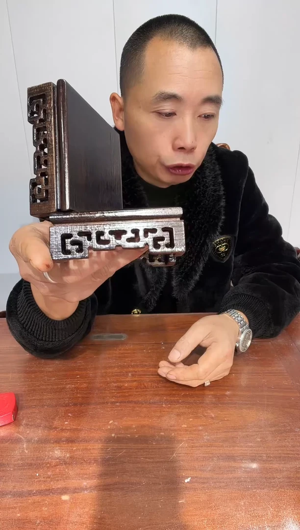 木买一送一非花细花底座黑10*10*3.6