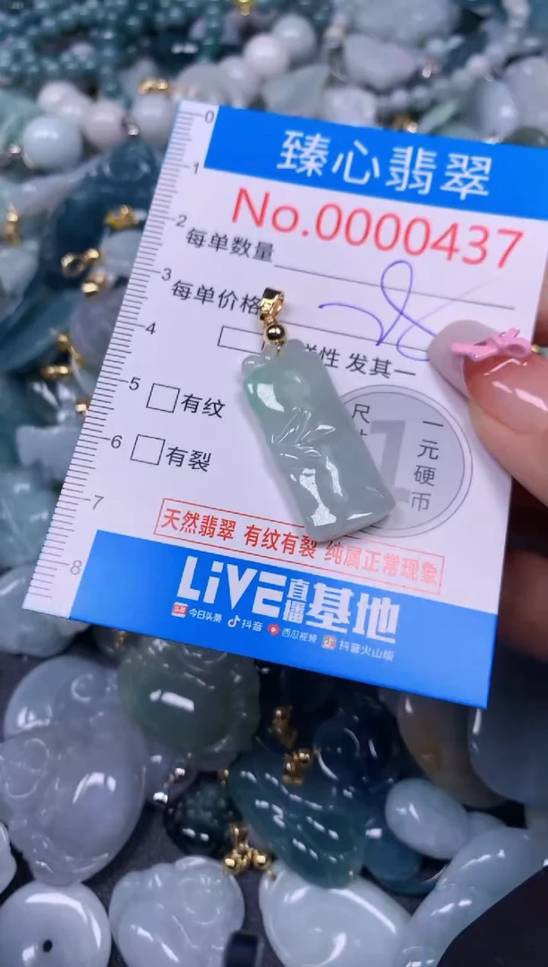 【闪购商品】翡翠颈饰未镶嵌含绳000437