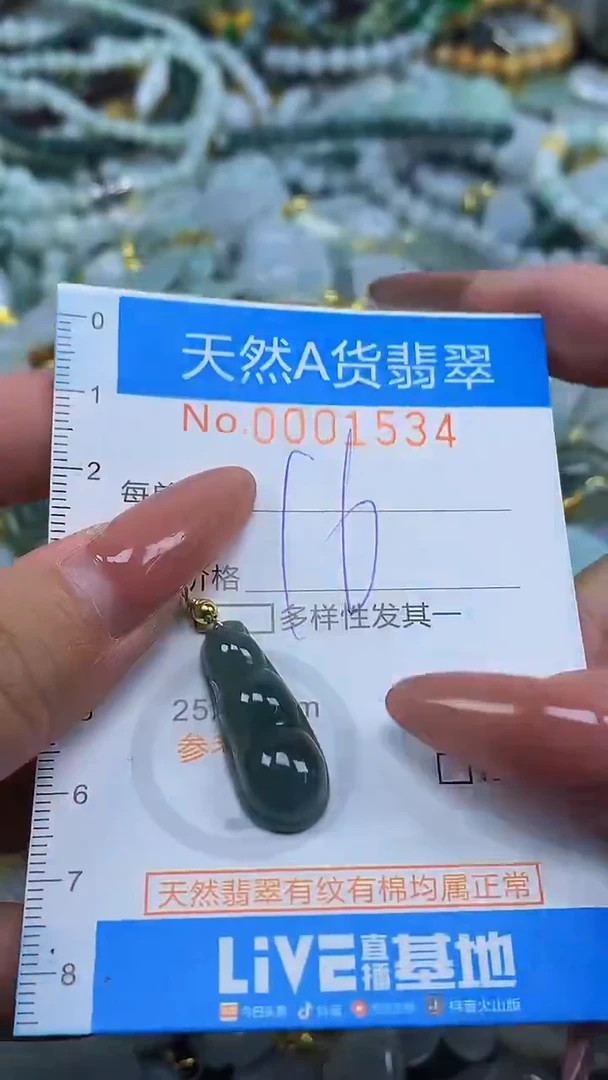 颈饰未镶嵌翡翠净货挂件-1534