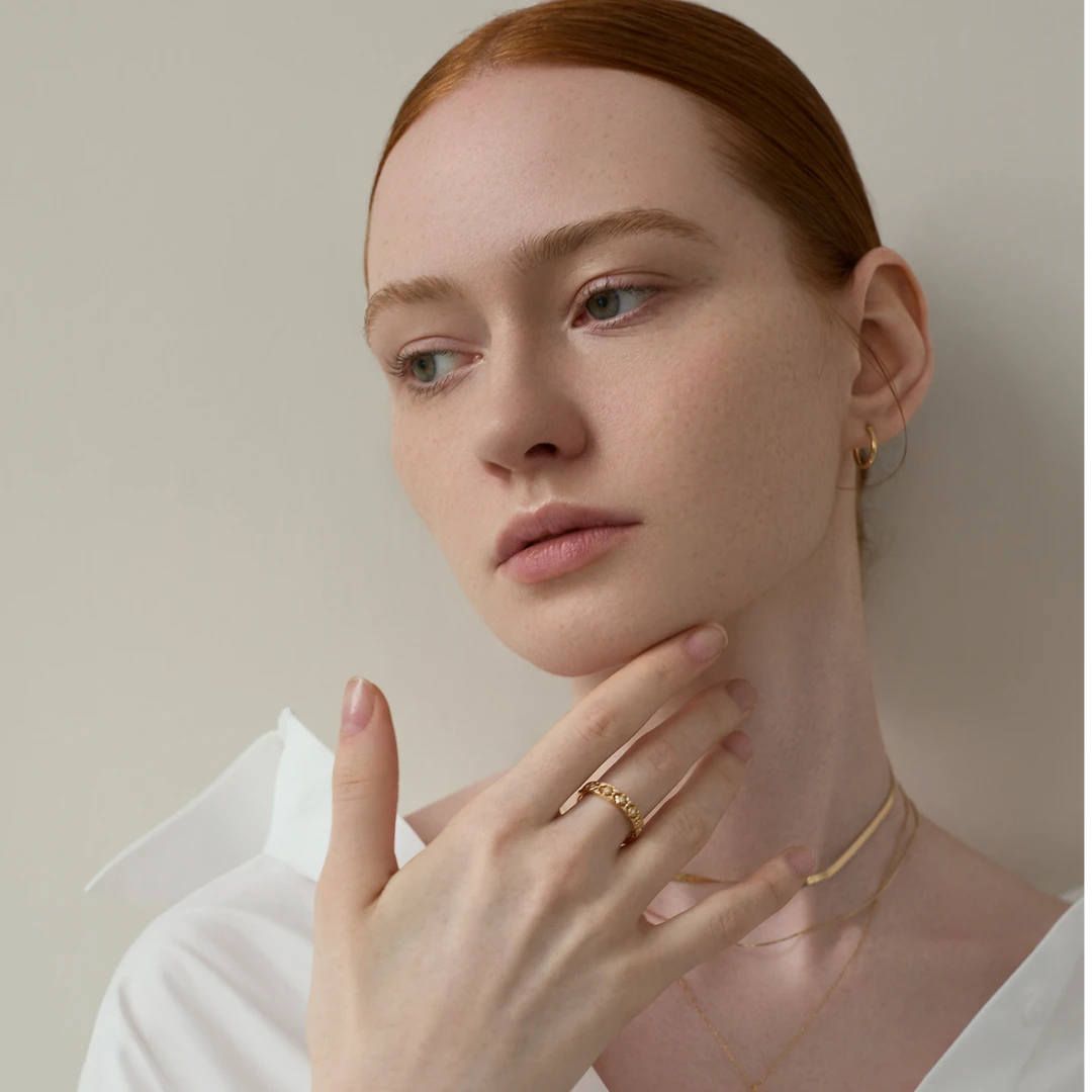 项链轻奢饰品/ins时尚百搭欧美戒指/小众手链链接300~树脂399