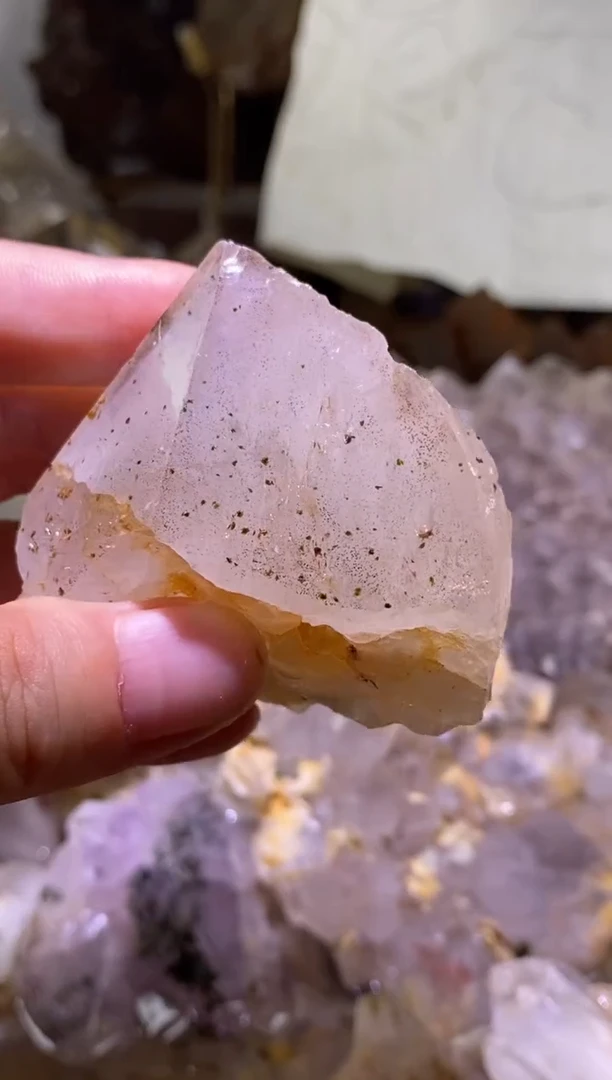 未镶嵌珠宝半成品水晶13号115g四川超七花园水晶
