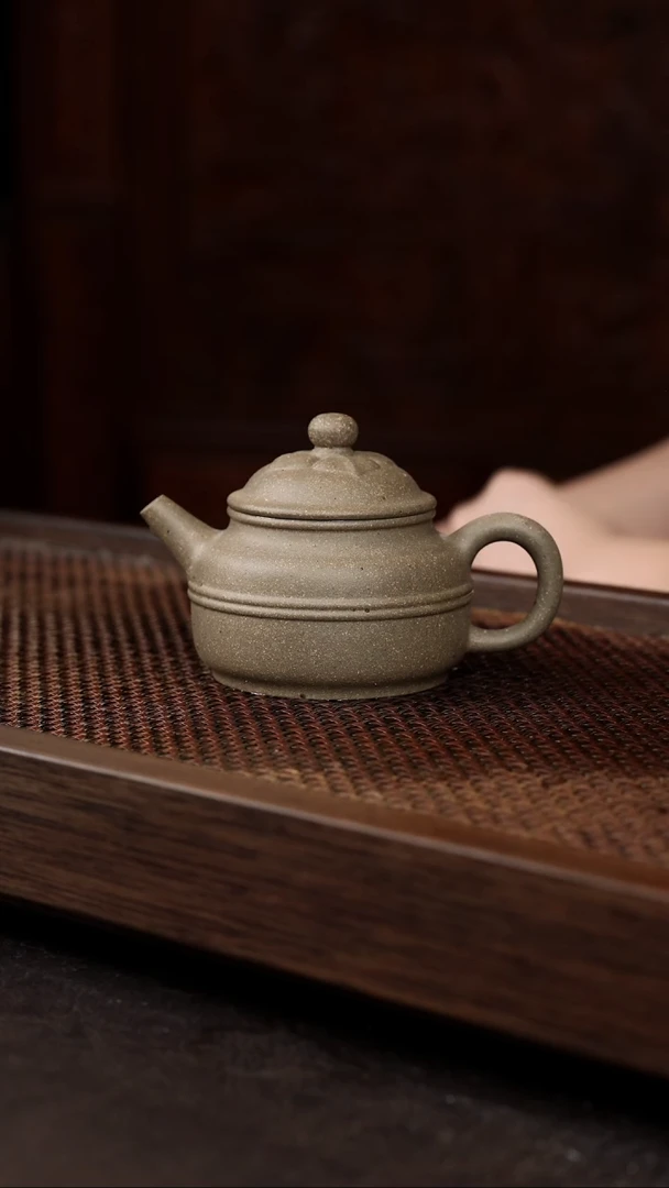 茶壶紫砂岩中泥腰线菱花