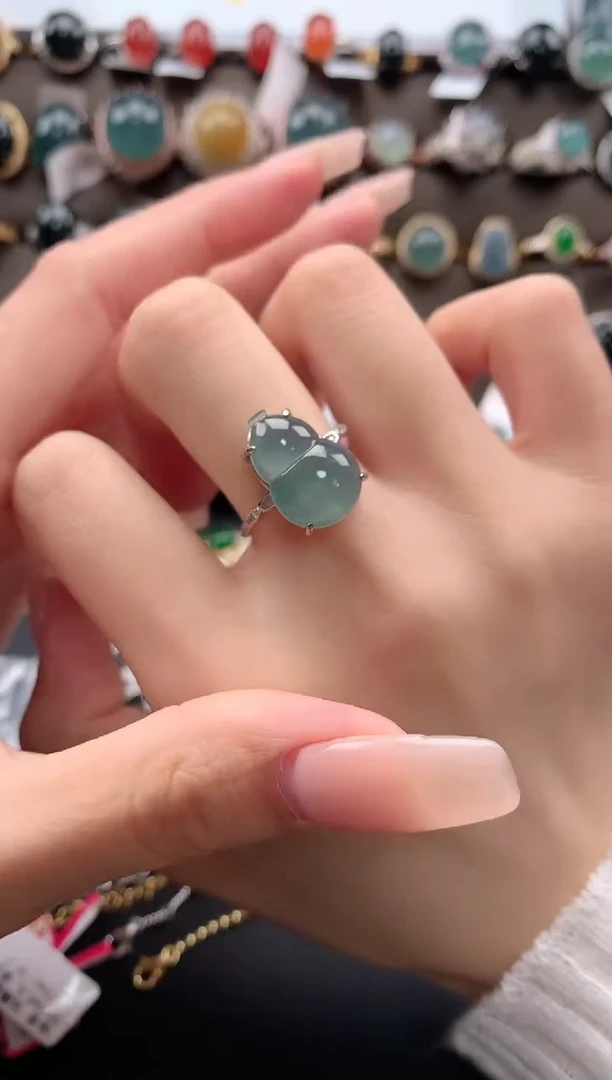 【闪购商品】翡翠戒指银S925镶嵌312312