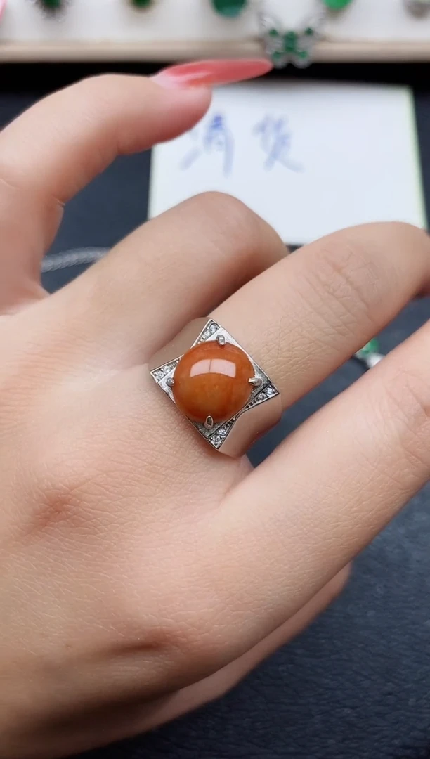 【闪购商品】翡翠戒指银S925镶嵌11111