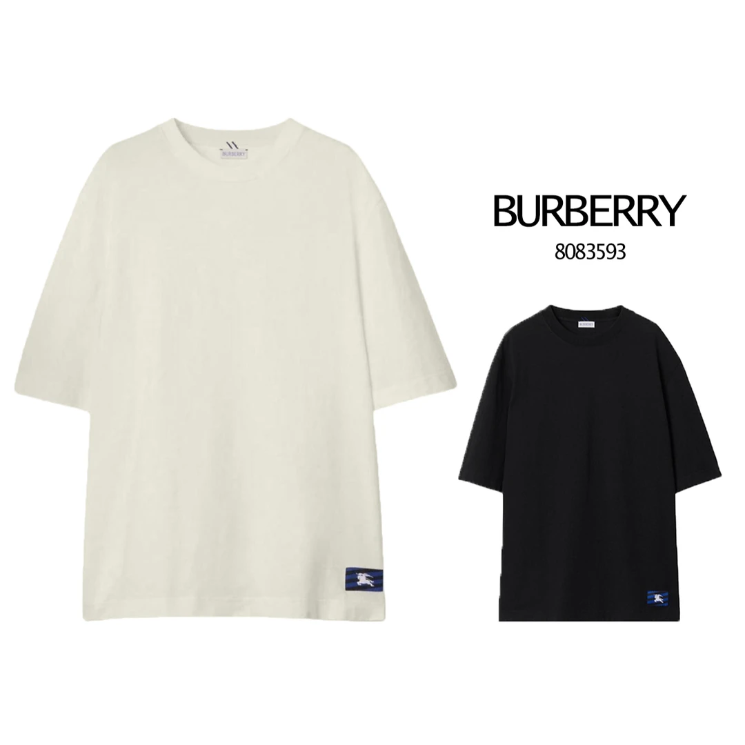 BURBERRY/博柏利(香港发) 纯色圆领套头短袖T恤 白色8083593/BCJ
