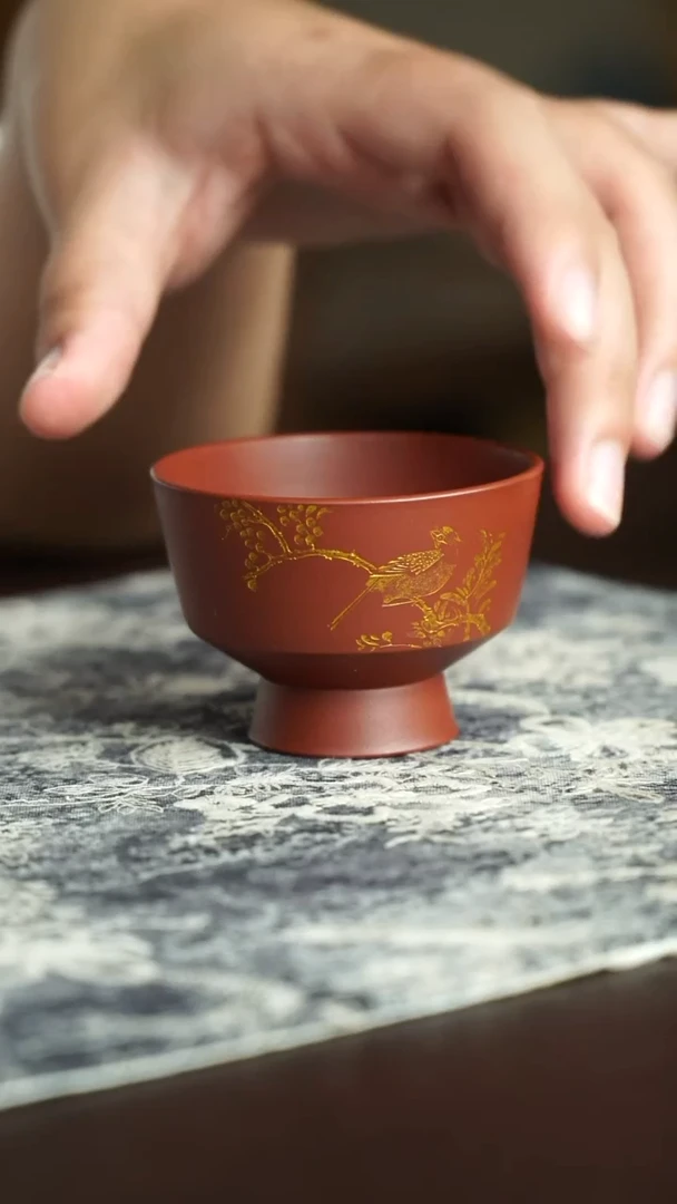茶杯紫砂16号宜兴紫砂原矿作品