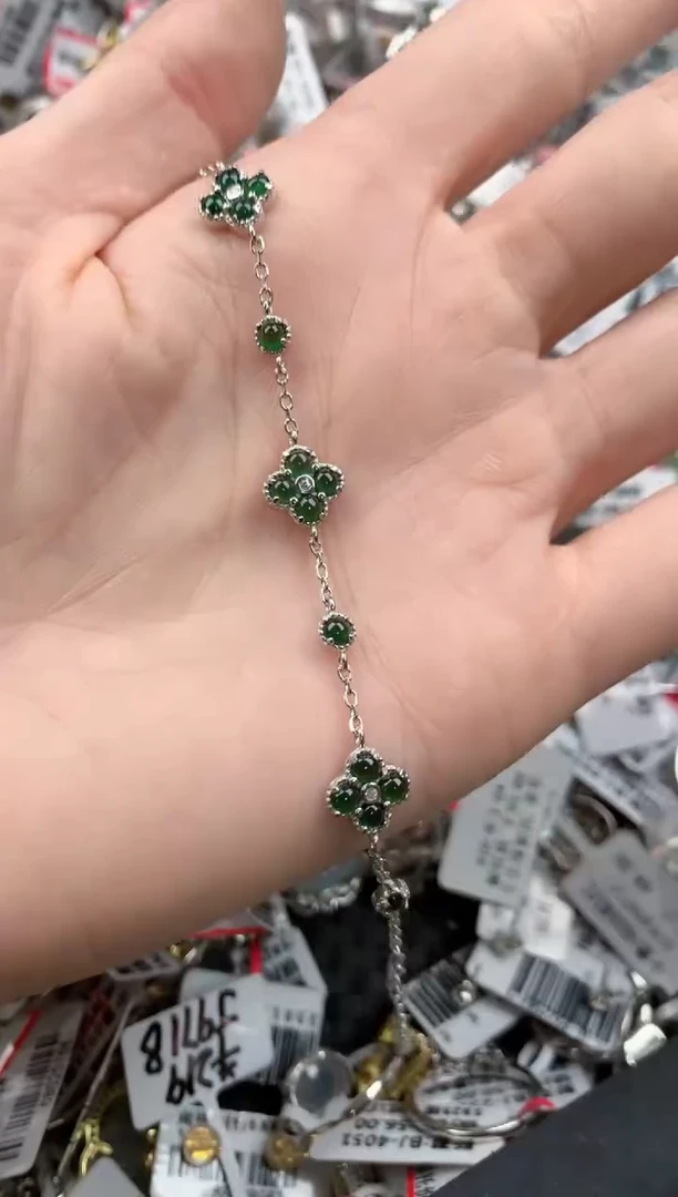 银S925镶嵌戒指翡翠555-----10