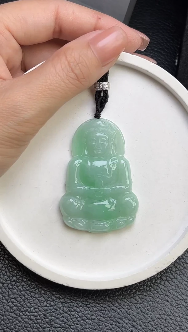 翡翠未镶嵌颈饰YM1076-2 观音