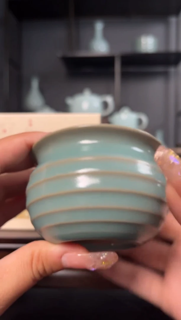 杯子震*原产地原矿釉汝瓷