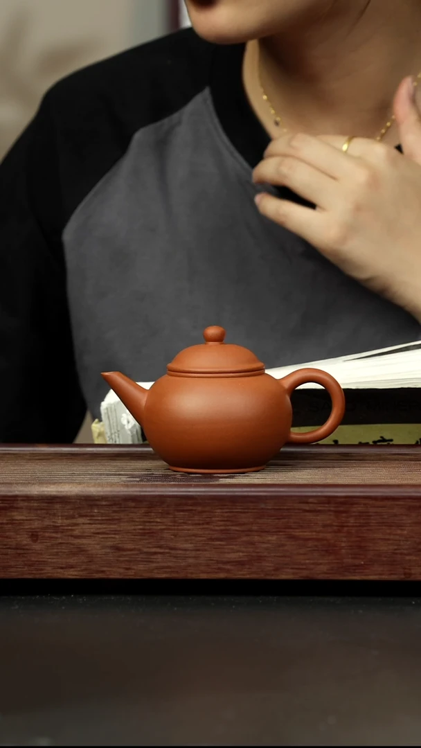 紫砂茶壶小红泥 水平