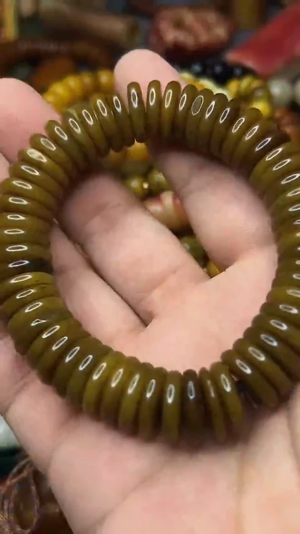 驼骨手串/手链1.5五哥老黄料药片