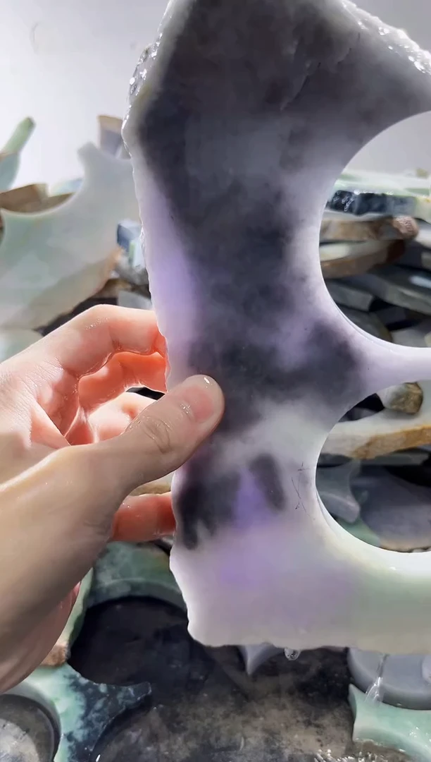 裸石翡翠缅甸翡翠A货文554